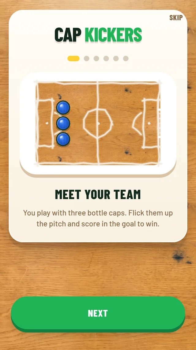 How to play: meet your team of three bottle caps